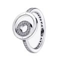 JZ18 with Logo Sparkling Heart Rings Angel Wings Decorated Stars Princess Pattern Stripes Angel Rings. 