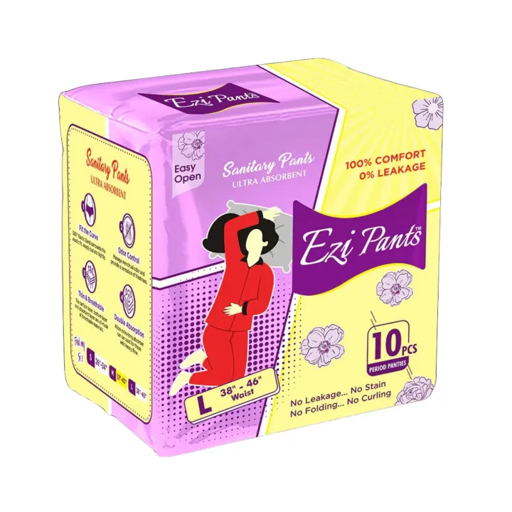 Ezi%20Pants%20Sanitary%20Pads%20Large%20Size%20%20Maximum%20Coverage%20&%20Heavy%20Flow%20Protection%20%20Pack%20of%2010%20-%20Image%202