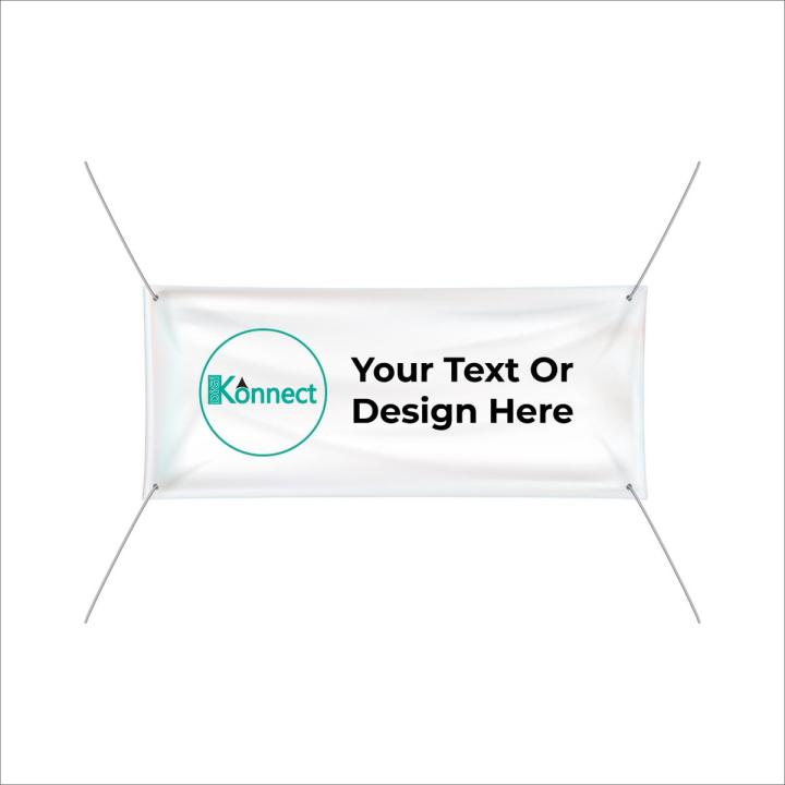 Customized Panaflex PVC Banner Print With Your Design Size 3x4 Feet