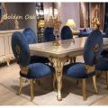 Golden Oak Luxury Dining table with 8 Chairs. 