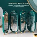 New Fashion 4 Layer Foldable Jewellery Organizer 4 Doors Jewelry Display Rack Storage Hanging Necklace Earrings Box Vanity Hanger Stand 23.5 x 11.5 x 6.5 cm. 