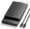 2.5 Inch Hard Drive Enclosure, USB C 3.1 6Gbps External HDD Case, UASP Supported, Compatible with 2.5 Inch SATA SSD HDD up to 10TB Crucial MX500 EVO 870, Driver-free on PC Laptop_MacBook PS4. 