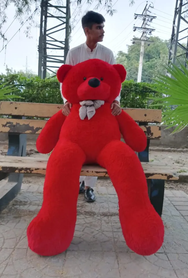 Imported 4.5 Feet Large Teddy Bear Cute Teddy Bears Giant Fluffy Teddy Bear Cuddles Best Big Teddy Bear for Girls and Valentine Gift Daraz.pk