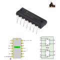 2pcs CD4013 4013 CD4013BE CMOS Dual D-type D Flip Flop TI DIP-14 logic gates. 