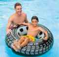 INTEX Giant Tire Tube 36 Inch Swim Ring Summer Fun Float Inflatable For Kids Baby Swimming Pool Ring Tube 9+ year age INTEX Giant Tyre Tube 59252. 