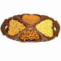 Creative Wooden Serving Tray, Dry Fruits and Biscuits Serving Tray, Fruit Shape Tray, Wooden Trays. 