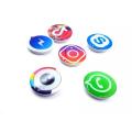 (PACK OF 3 ) Pop Socket Mobile Phone Ring Holder For All Mobile Phone Gadgets Smart Grip Holder, universal mobile holder,Universal Stent, Pop Socket, High Quality Stand For Boys And Girls Mobile Phones & Tablets, High Quality. 