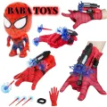 Spiderman Web Shooter Toy with Action Figure Kids Plastic Spiderman Launcher Gloves Wrist Toys Set Gift For Kids Spider Web Shooting Game BABA TOYS Gloves with Action Figure Wrist Toy Set, Movie Theme, Plastic & Nylon Material. 