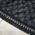 Black Cotton Net Dupatta with 2 side lace for girl & ladies by Roop Mahal Online Store. 
