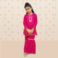 Modest Kids/Girl 03-Piece Stitched Cotton Set. 