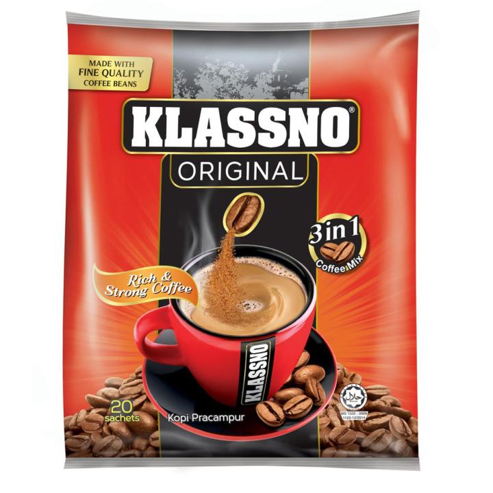 Klassno 3 in 1 Coffee mix - Original -20g x 20 sachets (Imported)