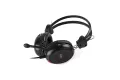 A4Tech HS-30i Headphones - ComfortFit Stereo Headset - 3.5mm - For Mobile/ PC/ Laptop/ PS4 - Black. 