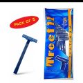 Pack Of 5Pcs Twin Blade Original Razors For Under Shave And Other Shaving Purposes For Unisex. 