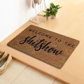 Brown Doormat Black Font Bathroom Non Slip Indoor Outdoor Floor Rug Shoes Scraper Floor Mat Carpet Bathroom Kitchen Entrance Rug. 