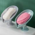 Newstyle Leaf Shape Soap Box Drain Soap Holder Box Bathroom Shower Soap Holder Dish Storage Plate Tray Bathroom Supplies Bathroom Gadge. 
