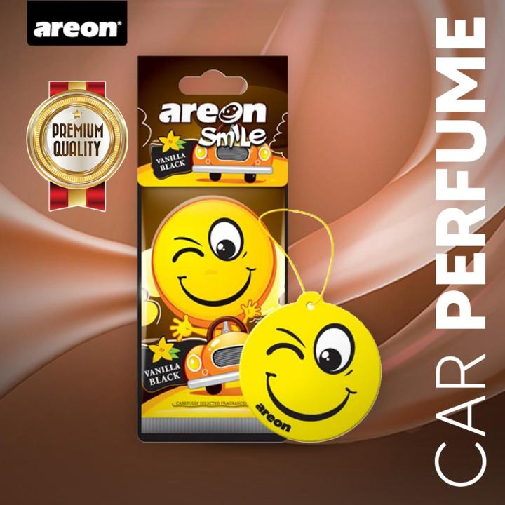 Areon Smile Card - Vanilla Black - Hanging Perfume