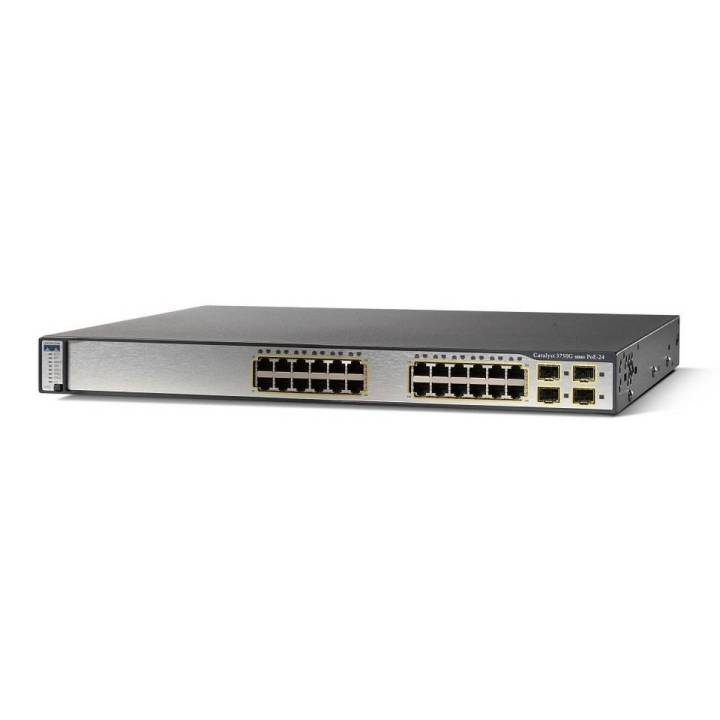 Cisco Switch WS-C-3750G-24-PS / WS C 3750 G 24 PS