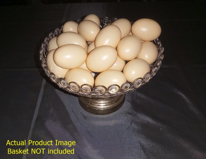 (8 Piece) Artificial Plastic Eggs for Broody Hen - Brown Egg (Light Weight Hollow Egg Shell)
