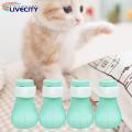 Cats Paws Cover Leaking Hole Design Kitten Grooming Paw Shoes. 