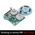 Recordable Sound Module Push Button/Light Control Activated 8M Capacity Micro USB Cell ed for DIY Audio Music Greeting Card. 