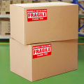 Fragile Label Sticker Handle with Care Fragile Stickers 500pcs/roll Red White Shipping Labels Self-adhesive Package Warning Decals Thank Rectangle Labels Fragile Shipping Label. 