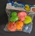 PACK OF 6 Multi Colour Rubber Duck Water Play For Kids - Soft Rubber Whistle Ducks/Duck Toy For Kids(Boys And Girls) - Water Ducks Soft Rubber Baby Bath Toy With Whistle For Kids. 