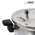 CHEF Long Handle Aluminum Pressure Cooker 1305 - 11 Liters [Life Time Blast Proof Warranty]. 