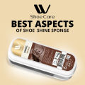 WBM Shoe Shining Sponge - Brown  Instant Shine Sponge For Brown Leather & All Types of Shoes. 