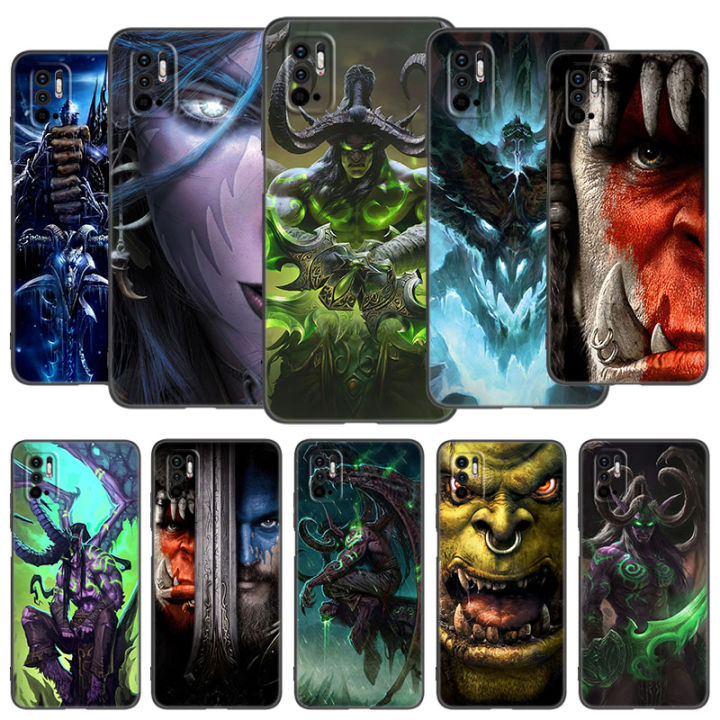 The World of Warcraft Phone Case For Xiaomi Redmi Note 7 8 9 10 11 8T 10T 9S 10S 11S 4G 11E 11T Pro 5G Soft TPU Black Cover