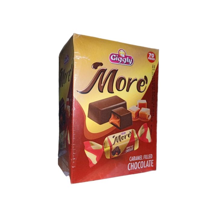 MORE CHOCOLATE ( Caramel Filled ) 40 pec/Box