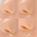 Stainless Steel Small Nose Rings Heart Star Moon Sun Zircon Nose Stud 20G Body Piercing Jewelry For Women Men Gift. 