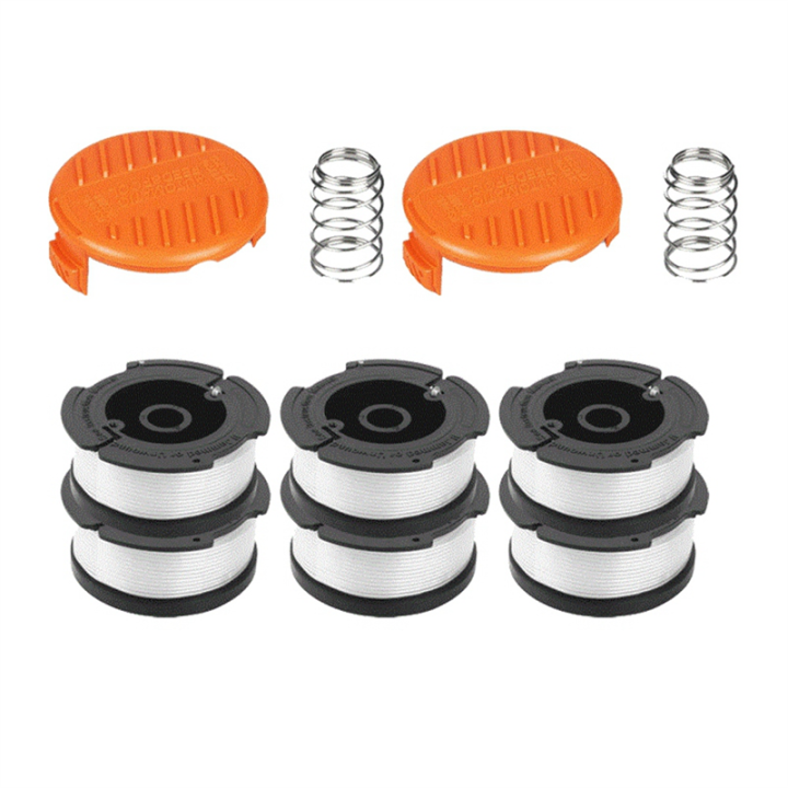 Bobinas De Hilo Para Desbrozadora Black+Decker - 4 Unidades De 1.65 Mm X 9.14 M, Incluye Tapa Y Resorte