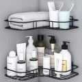 Set of 2 Bathroom kitchen Punch rack , multifuctional shampoo &  accessories holder. 
