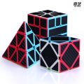 Qiyi Carbon Fiber Cube Magic 2x2x2 3x3x3 Speed Cube 4x4x4 5x5x5 Skew SQ-1 Pyramid Cube X-CUBE Leaf  Puzzle Neo Cubo Magico. 