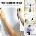 Large White Marker board Sticker Paper DIY Whiteboard Wall Adhesive Contact Paper Roll White Board For Kids Whiteboad Sticker For Wall Paper Sheet PVC Waterproof. 