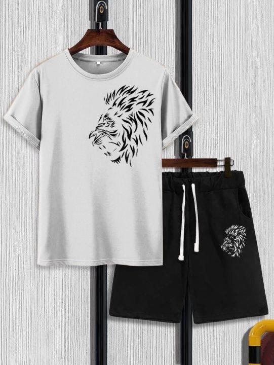 Loin%20Printed%20Shorts%20and%20T%20Shirts%20Set%20for%20Boys%20Tracksuit%20For%20Mens%20Summer%20Tracksuit%20-%20Image%204