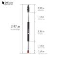 DUcare Eyebrow Brush Eyelash Comb makeup brushes Dual Ended Angled brush Spoolie brush 2 in 1 Lash eyebrow brush set makeup tool. 