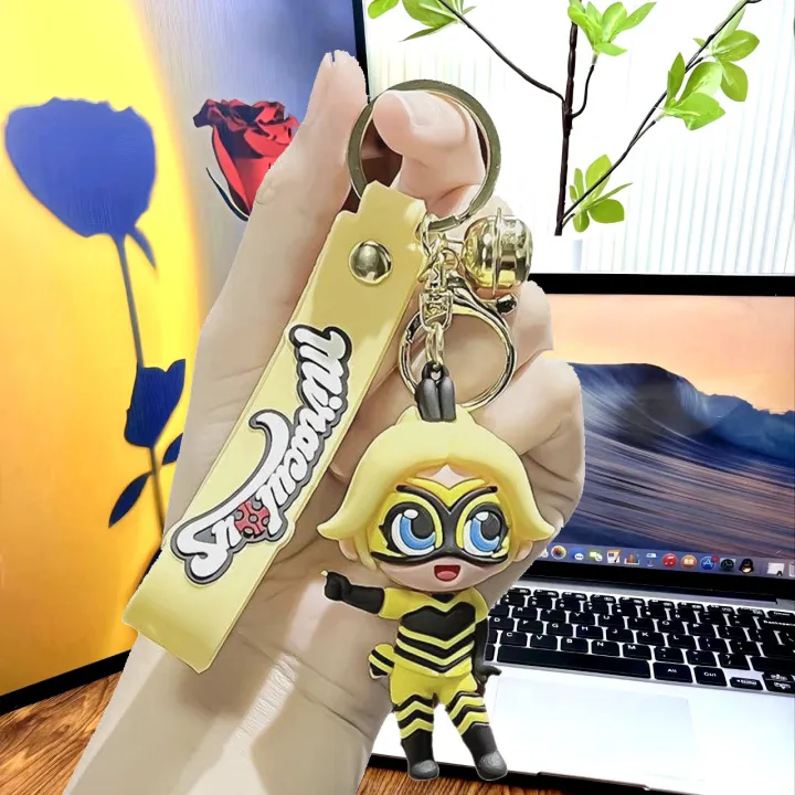 Cartoon%20Miracle%20Girl%20Keychain%20Cute%20Exquisite%20Doll%20Bag%20Charm%20Anime%20Peripheral%20Car%20Keychain%20Wholesale%20-%20Image%204