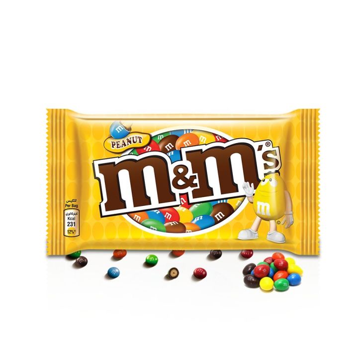 M&Ms Peanuts Chocolate Beans Bunties 45gm