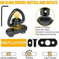 1PCS M-LOK MLOK Quick Release Sling Mount Push Button QD Sling Swivel Adaptor. 