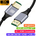 Liubakunhui Ultra Slim Flexible HDMI 2.1v Cable 8K Ultra High Speed HDR for HD TV Laptop Projector PS4/5. 