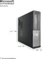 Dell Optiplex 3010 Desktop PC - Intel Core i5-3450 3.1GHz 8GB RAM 500GB HDD DVD Windows 10 Pro. 