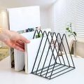 MULTIPURPOSE FILE FOLDER DESK ORGANIZER 9 PORTION STRONG POWDER COATED IRON BOOK & MAGAZINE RACK. 
