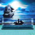 Unsinkable Boat Cruise Ship Toy - Fluid Drift Bottle Sea Liquid Wave Boat Decor Toy for Gift. 