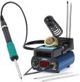 YIHUA 948DB+ II Soldering Iron Station Kit compatible for T12 solder iron tip with 2 tips with °F-°C Conversion, Sleep Mode, Auto Shutdown, Preset Channels, Calibration Functions. 
