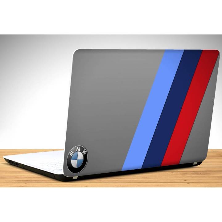 BMW logo, brand, vehicle, blue, red, , Laptop Skin Vinyl Sticker Decal, 12 13 13.3 14 15 15.4 15.6 inch Laptop Skin Sticker Cover Art Decal Protector Fits All Laptops