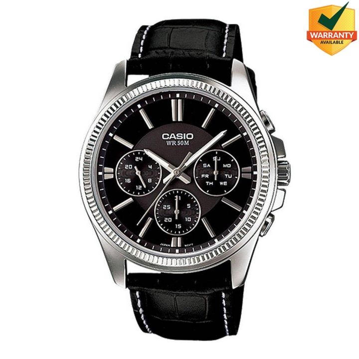 Original Casio MTP-1375L-1AVDF - Stainless Steel Watch for Men