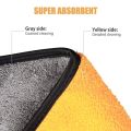 Micro Fiber Cleaning Cloth 800 GSM 40x40 Cm Double Side Microfiber Towel Duster Car Care Dusting Cleaning Detailing Bike Kitchen Other Extra Thick Rag Super Plushed Absorbent Towels Reusable Lint Free Pack of 2. 