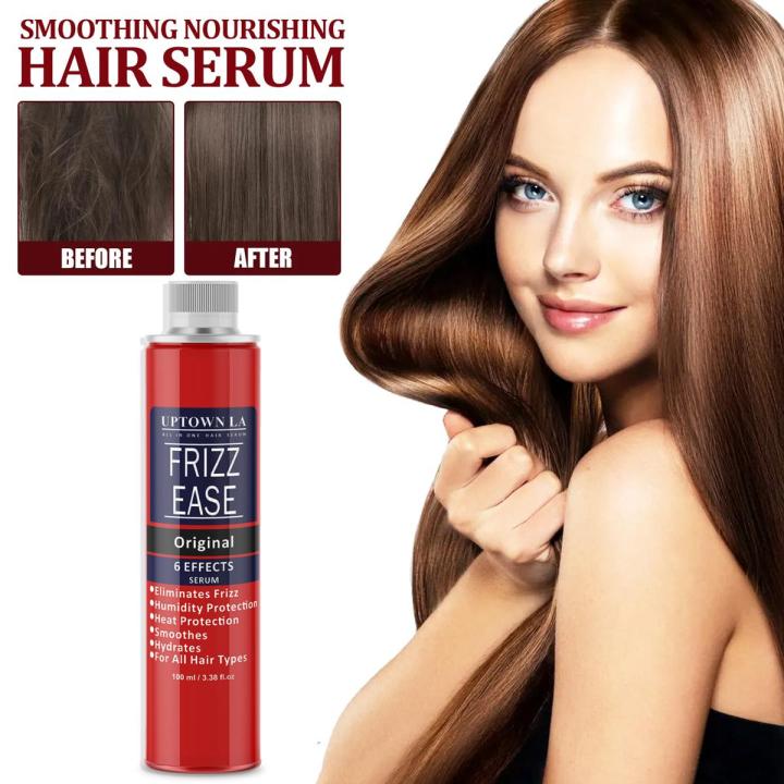 UPTOWN LA Frizz Ease Extra Strength Hair Serum, Nourishing Hair Oil for Frizz Control, Heat Protectant