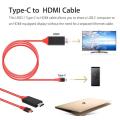 Nax-3c  Rd Type C To Hdmi Hdtv Av Tv Cable Adapter For Samsung Galaxy S8 S9 S9+ Note 9 Pc. 